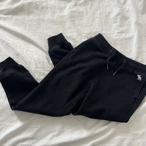 Abercrombie‎ and Fitch Kids Black Essential Jogger Pants